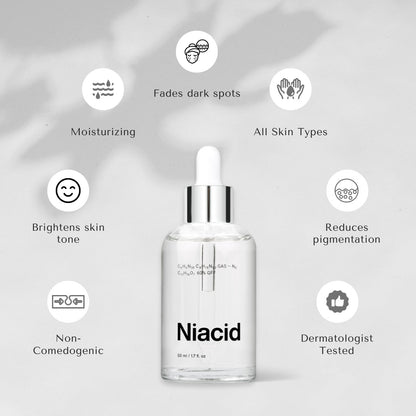 Niacid Face Serum for Pitted Scars & Dark Acne - 50ml