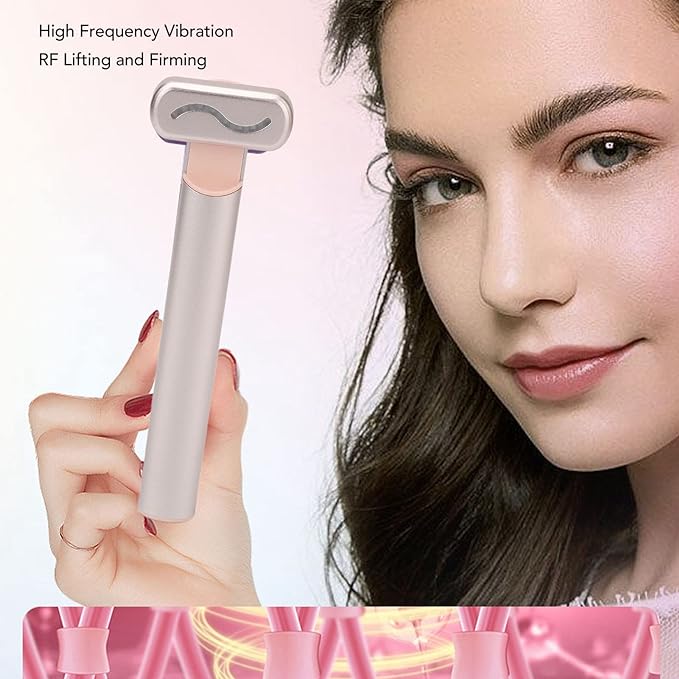 Roll over image to zoom in Electric Eye Massage Pen, Heated Eye Massage Stick RF Relieves Fatigue